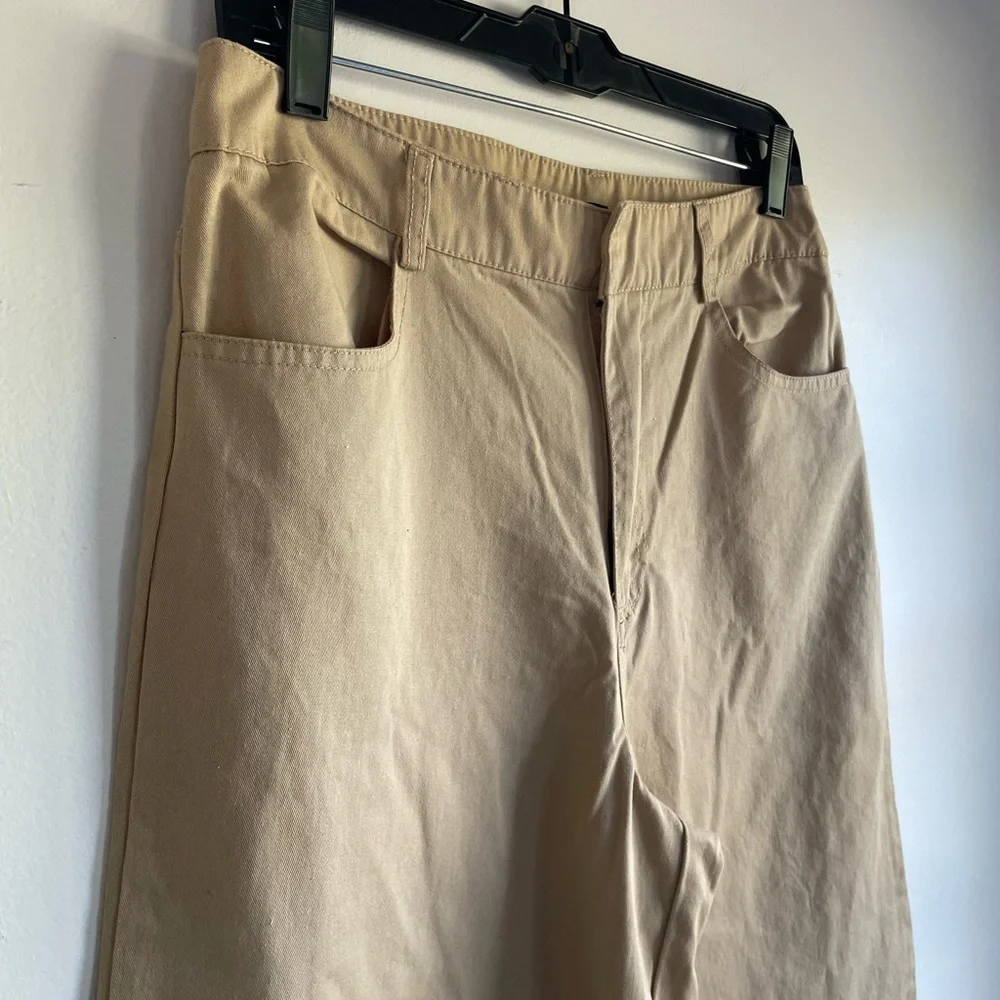 Forever 21 Tan Wide Leg Pants Size L - Picture 2 of 6
